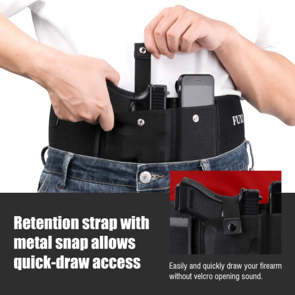  Fuxi Belly Band Holster for Men and Women- Glock 19 Holster for Concealed Carry